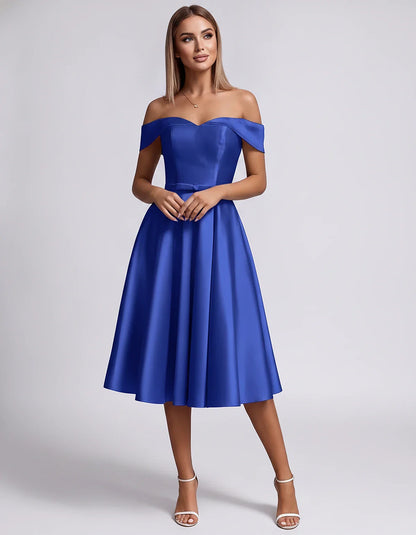 Satin Off-the-Shoulder Sweetheart A-Line Midi Dress with Pockets for Party, Cocktail, Evening, Wedding Guest & Summer Events, | SKU: LMD-584730196284715-ROYALBLUE-L,LMD-584730196284715-ROYALBLUE-M,LMD-584730196284715-ROYALBLUE-S,LMD-584730196284715-ROYALBLUE-XL,LMD-584730196284715-ROYALBLUE-XS