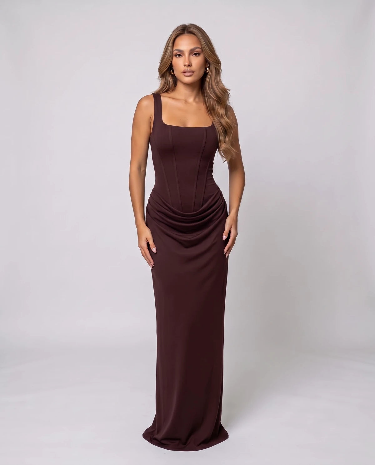 Lyonesse Maxi Dresses — Brown