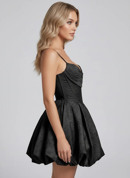 Lysandra Mini Dresses — Black | SKU: RB-259005-black-2,RB-259005-black-4,RB-259005-black-6,RB-259005-black-8,RB-259005-black-10,RB-259005-black-12,RB-259005-black-14,RB-259005-black-16,RB-259005-black-16W,RB-259005-black-18W,RB-259005-black-20W,RB-259005-black-22W