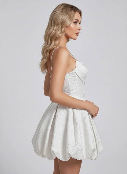 Lysandra Mini Dresses — Ivory | SKU: RB-259005-ivory-2,RB-259005-ivory-4,RB-259005-ivory-6,RB-259005-ivory-8,RB-259005-ivory-10,RB-259005-ivory-12,RB-259005-ivory-14,RB-259005-ivory-16,RB-259005-ivory-16W,RB-259005-ivory-18W,RB-259005-ivory-20W,RB-259005-ivory-22W
