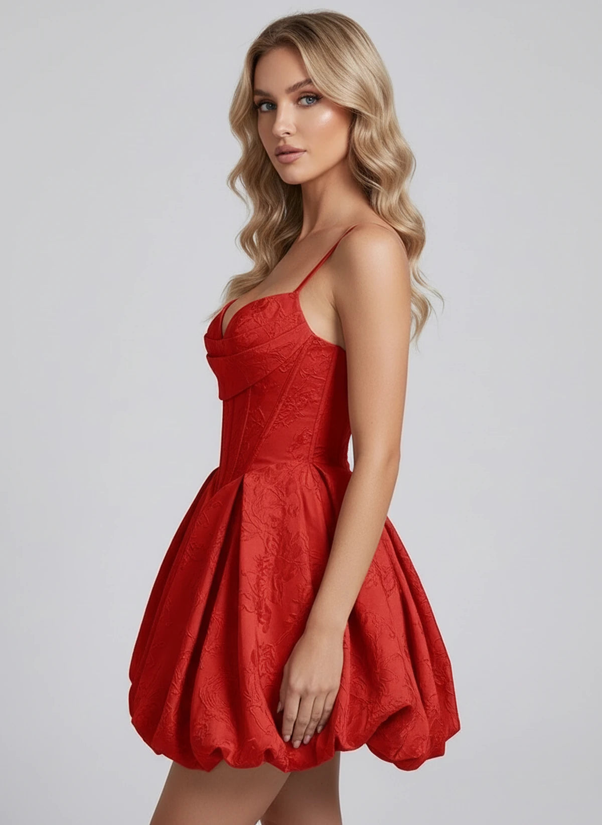 Lysandra Mini Dresses — Red | SKU: RB-259005-red-2,RB-259005-red-4,RB-259005-red-6,RB-259005-red-8,RB-259005-red-10,RB-259005-red-12,RB-259005-red-14,RB-259005-red-16,RB-259005-red-16W,RB-259005-red-18W,RB-259005-red-20W,RB-259005-red-22W