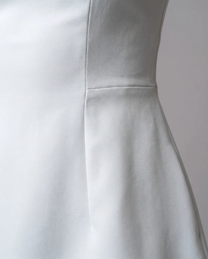Lysmene Mini Dresses — White | SKU: RB-90845f-white-XS,RB-90845f-white-S,RB-90845f-white-M,RB-90845f-white-L