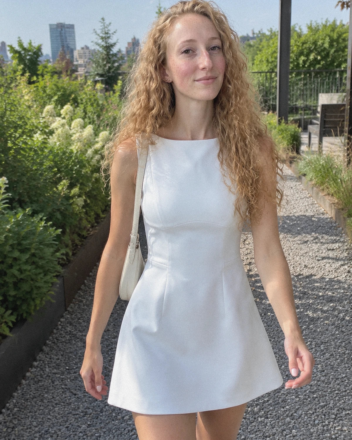 Lysmene Mini Dresses — White | SKU: RB-90845f-white-XS,RB-90845f-white-S,RB-90845f-white-M,RB-90845f-white-L