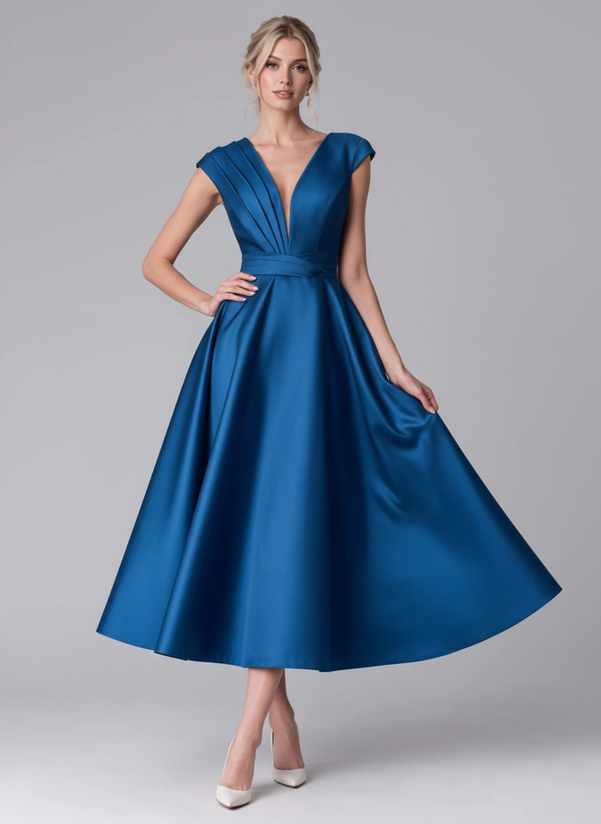 Madrigal Midi Dresses — Blue | SKU: RB-e8c11e-blue-2,RB-e8c11e-blue-4,RB-e8c11e-blue-6,RB-e8c11e-blue-8,RB-e8c11e-blue-10,RB-e8c11e-blue-12,RB-e8c11e-blue-14,RB-e8c11e-blue-16,RB-e8c11e-blue-16W,RB-e8c11e-blue-18W,RB-e8c11e-blue-20W,RB-e8c11e-blue-22W