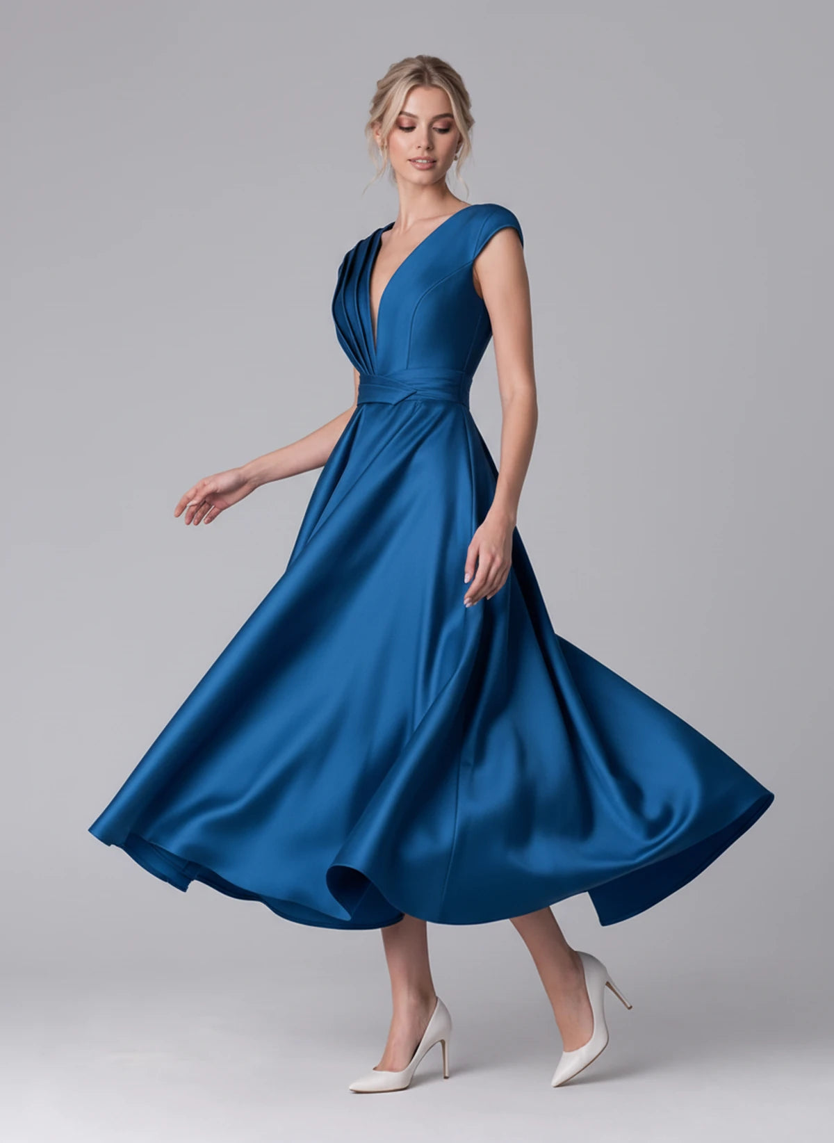 Madrigal Midi Dresses — Blue | SKU: RB-e8c11e-blue-2,RB-e8c11e-blue-4,RB-e8c11e-blue-6,RB-e8c11e-blue-8,RB-e8c11e-blue-10,RB-e8c11e-blue-12,RB-e8c11e-blue-14,RB-e8c11e-blue-16,RB-e8c11e-blue-16W,RB-e8c11e-blue-18W,RB-e8c11e-blue-20W,RB-e8c11e-blue-22W