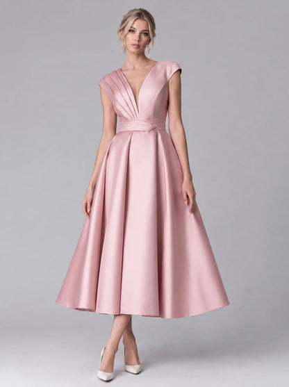 Madrigal Midi Dresses — Pink