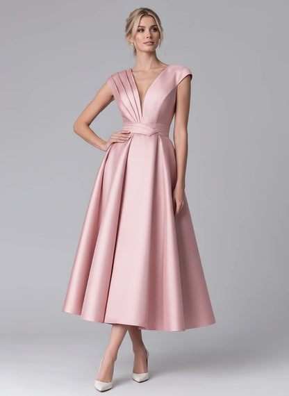Madrigal Midi Dresses — Pink | SKU: RB-e8c11e-pink-2,RB-e8c11e-pink-4,RB-e8c11e-pink-6,RB-e8c11e-pink-8,RB-e8c11e-pink-10,RB-e8c11e-pink-12,RB-e8c11e-pink-14,RB-e8c11e-pink-16,RB-e8c11e-pink-16W,RB-e8c11e-pink-18W,RB-e8c11e-pink-20W,RB-e8c11e-pink-22W
