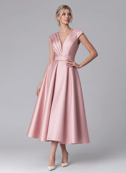 Madrigal Midi Dresses — Pink | SKU: RB-e8c11e-pink-2,RB-e8c11e-pink-4,RB-e8c11e-pink-6,RB-e8c11e-pink-8,RB-e8c11e-pink-10,RB-e8c11e-pink-12,RB-e8c11e-pink-14,RB-e8c11e-pink-16,RB-e8c11e-pink-16W,RB-e8c11e-pink-18W,RB-e8c11e-pink-20W,RB-e8c11e-pink-22W