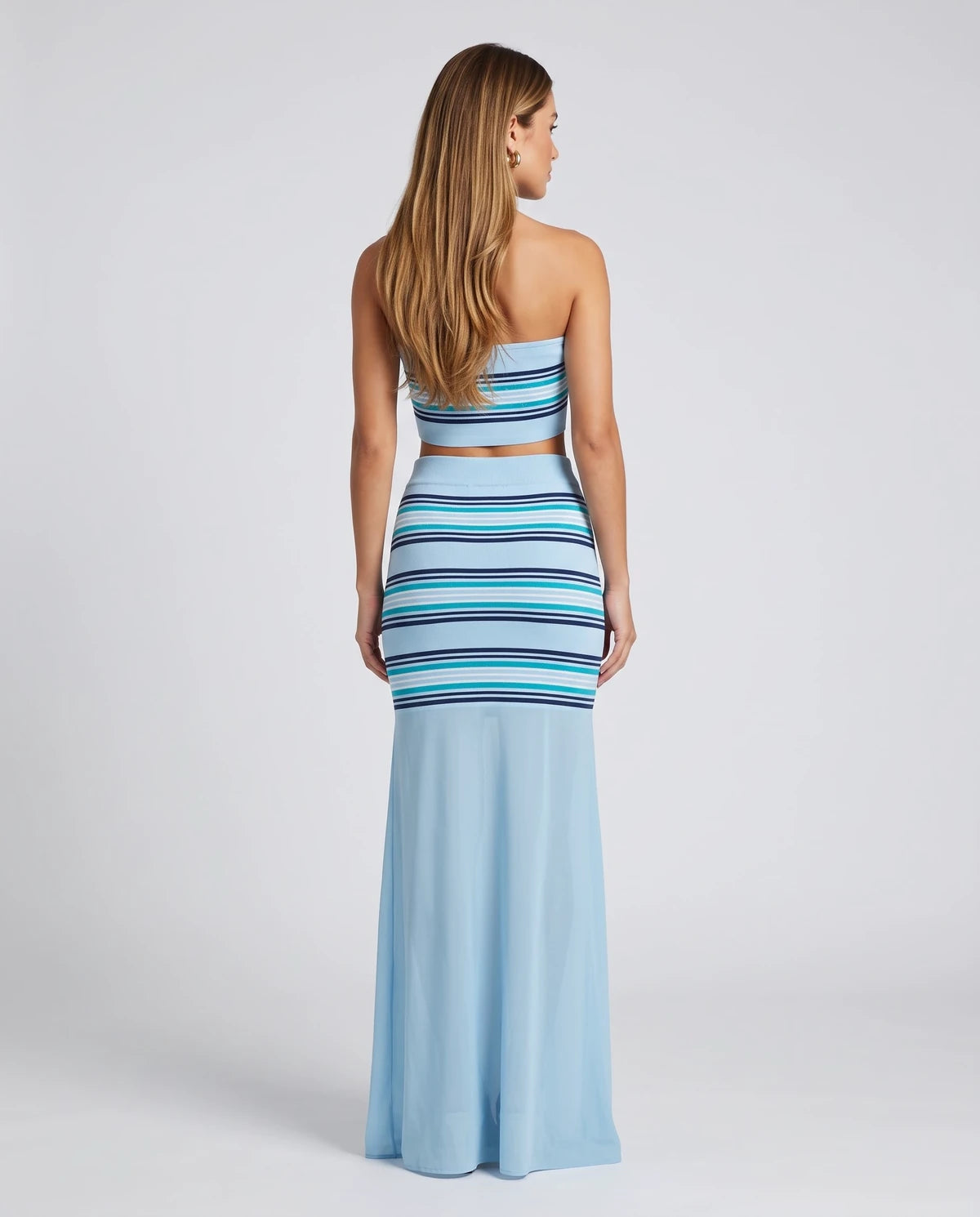 Maelenne Maxi Skirt — Blue | SKU: RB-63027b-blue-XS,RB-63027b-blue-S,RB-63027b-blue-M,RB-63027b-blue-L