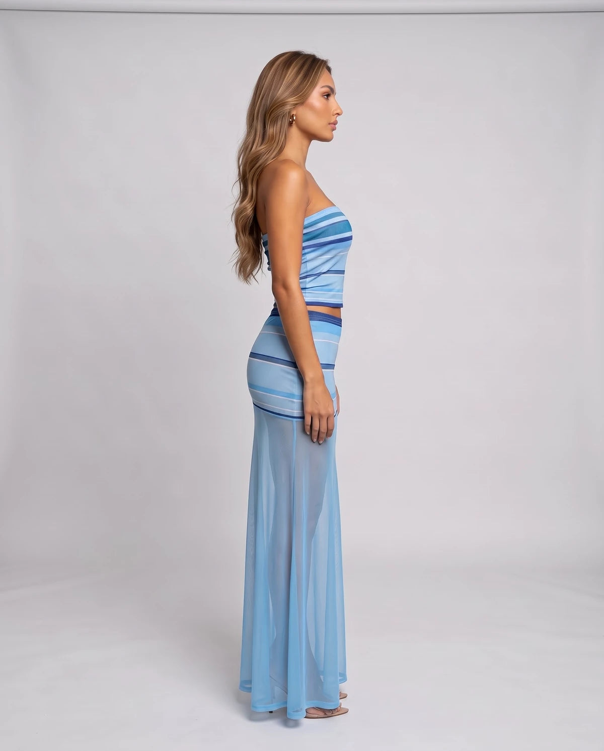 Maelenne Maxi Skirt — Blue | SKU: RB-63027b-blue-XS,RB-63027b-blue-S,RB-63027b-blue-M,RB-63027b-blue-L