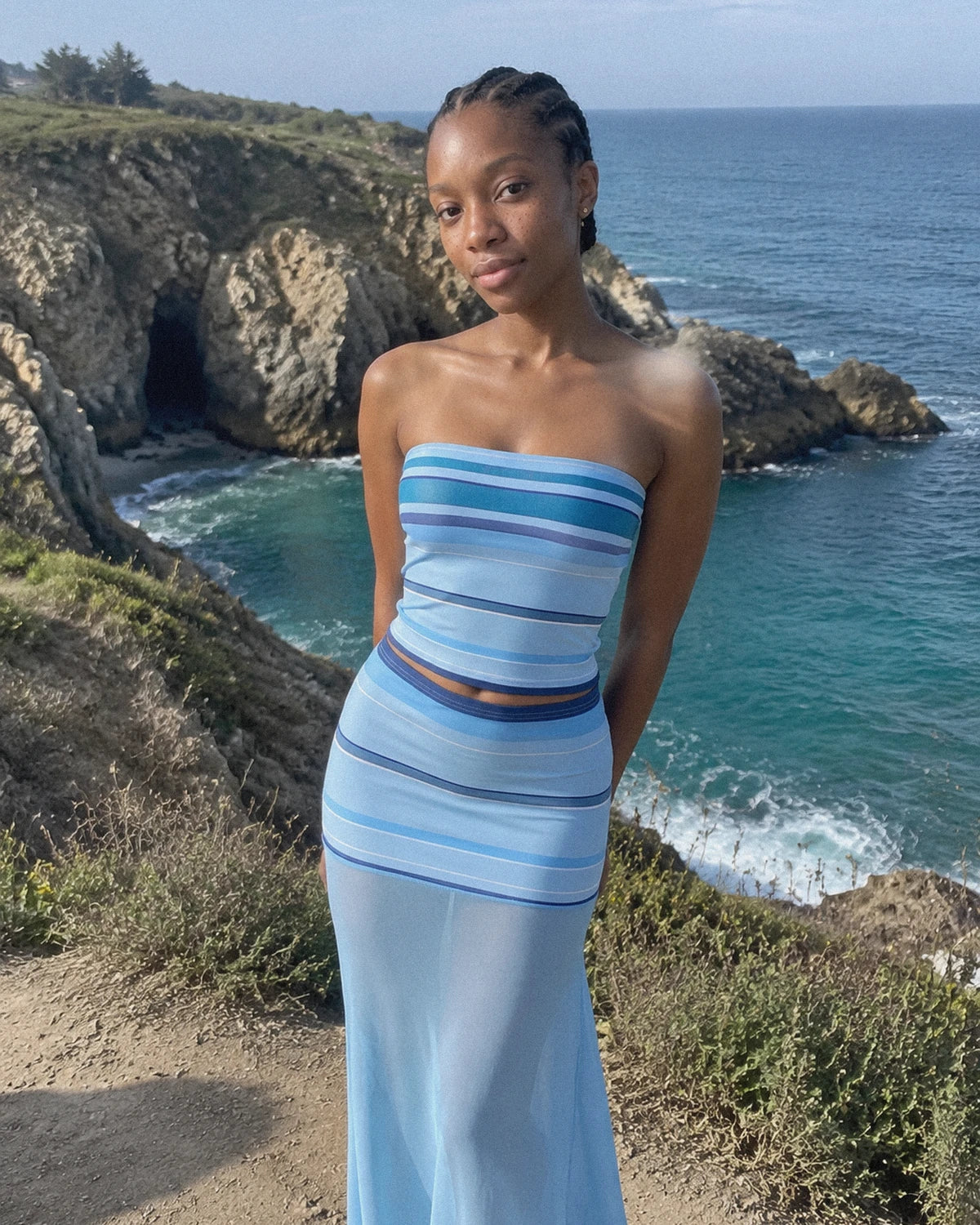 Maelenne Maxi Skirt — Blue | SKU: RB-63027b-blue-XS,RB-63027b-blue-S,RB-63027b-blue-M,RB-63027b-blue-L