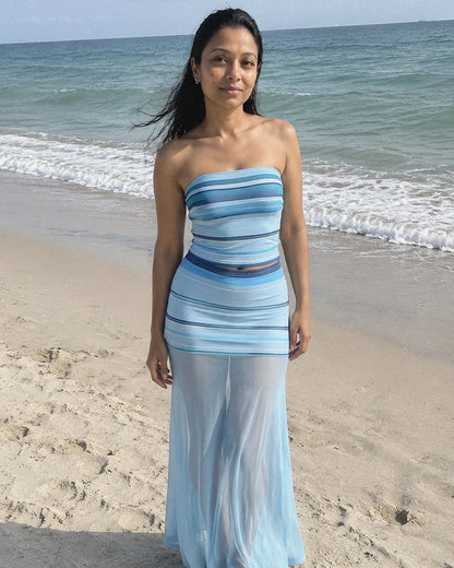 Maelenne Maxi Skirt — Blue | SKU: RB-63027b-blue-XS,RB-63027b-blue-S,RB-63027b-blue-M,RB-63027b-blue-L