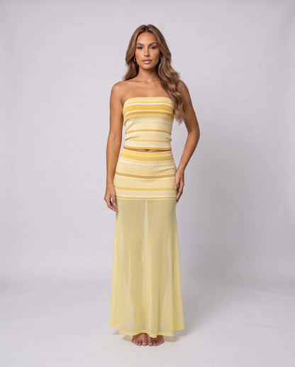 Maelenne Maxi Skirt — Yellow