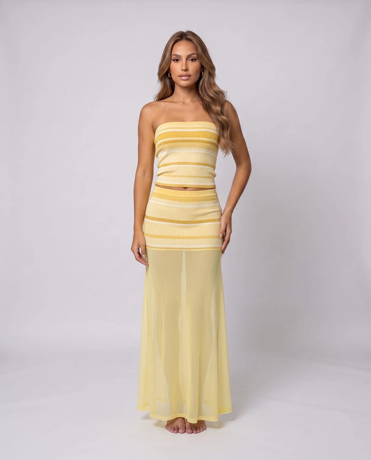 Maelenne Maxi Skirt — Yellow