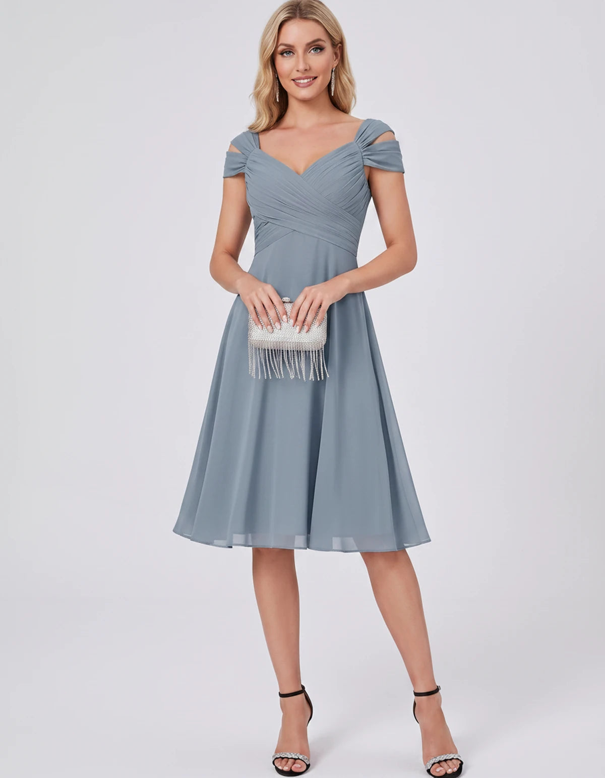 Maelys Midi Dresses — Blue | SKU: RB-25267f-blue-2,RB-25267f-blue-4,RB-25267f-blue-6,RB-25267f-blue-8,RB-25267f-blue-10,RB-25267f-blue-12,RB-25267f-blue-14,RB-25267f-blue-16,RB-25267f-blue-16W,RB-25267f-blue-18W,RB-25267f-blue-20W,RB-25267f-blue-22W
