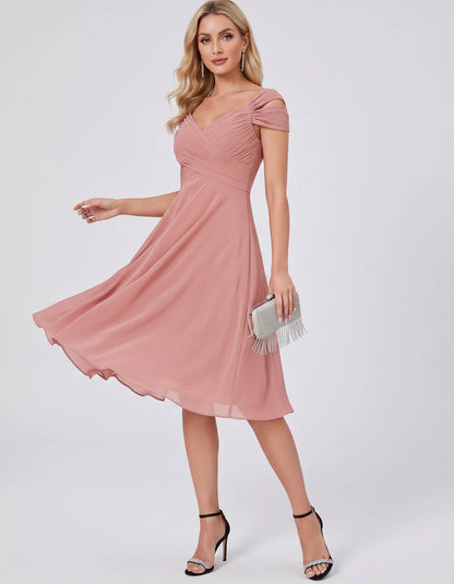 Maelys Midi Dresses — Dusty Rose | SKU: RB-25267f-dustyr23-2,RB-25267f-dustyr23-4,RB-25267f-dustyr23-6,RB-25267f-dustyr23-8,RB-25267f-dustyr23-10,RB-25267f-dustyr23-12,RB-25267f-dustyr23-14,RB-25267f-dustyr23-16,RB-25267f-dustyr23-16W,RB-25267f-dustyr23-18W,RB-25267f-dustyr23-20W,RB-25267f-dustyr23-22W