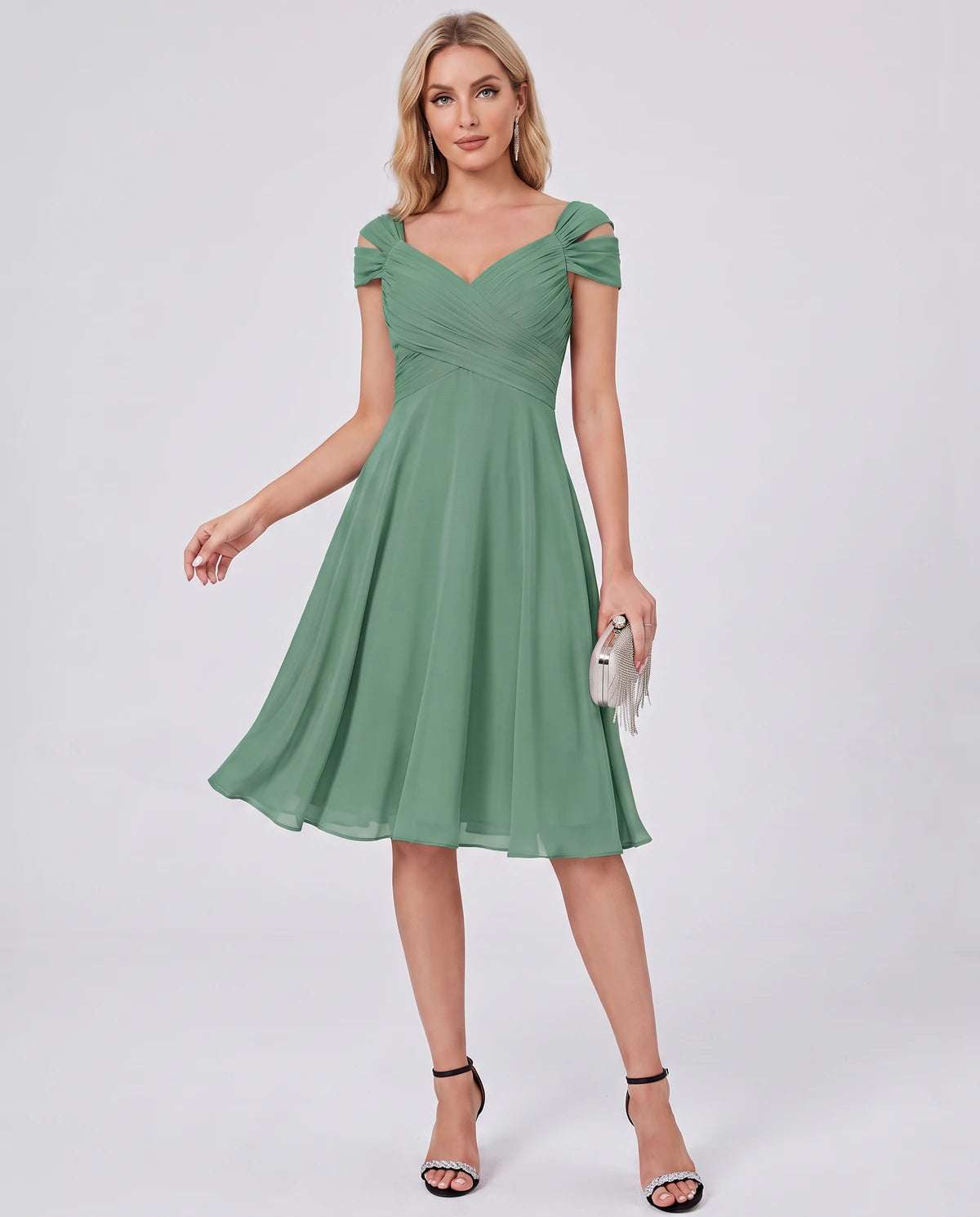 Maelys Midi Dresses — Eucalyptus