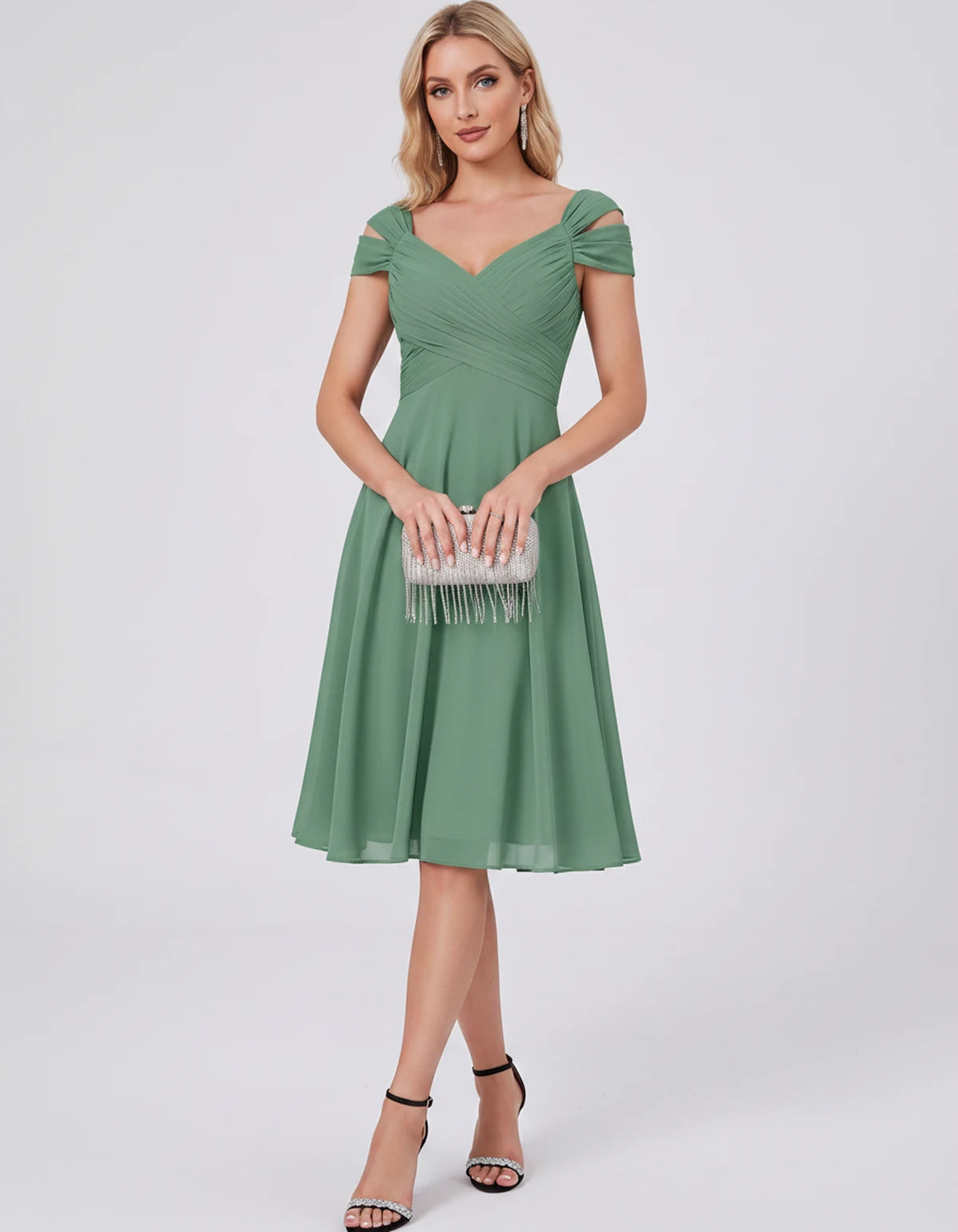 Maelys Midi Dresses — Eucalyptus | SKU: RB-25267f-eucaly4d-2,RB-25267f-eucaly4d-4,RB-25267f-eucaly4d-6,RB-25267f-eucaly4d-8,RB-25267f-eucaly4d-10,RB-25267f-eucaly4d-12,RB-25267f-eucaly4d-14,RB-25267f-eucaly4d-16,RB-25267f-eucaly4d-16W,RB-25267f-eucaly4d-18W,RB-25267f-eucaly4d-20W,RB-25267f-eucaly4d-22W