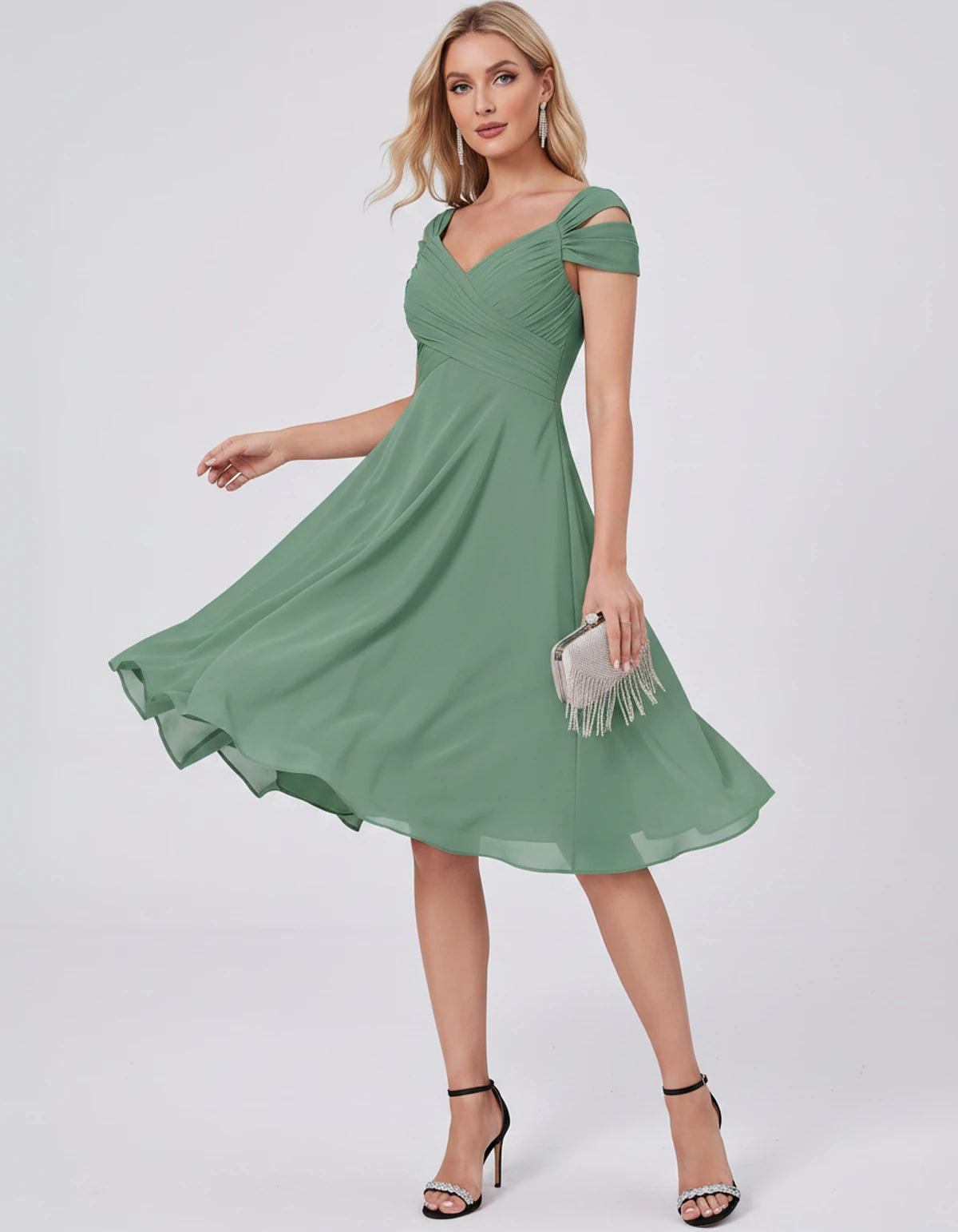 Maelys Midi Dresses — Eucalyptus | SKU: RB-25267f-eucaly4d-2,RB-25267f-eucaly4d-4,RB-25267f-eucaly4d-6,RB-25267f-eucaly4d-8,RB-25267f-eucaly4d-10,RB-25267f-eucaly4d-12,RB-25267f-eucaly4d-14,RB-25267f-eucaly4d-16,RB-25267f-eucaly4d-16W,RB-25267f-eucaly4d-18W,RB-25267f-eucaly4d-20W,RB-25267f-eucaly4d-22W