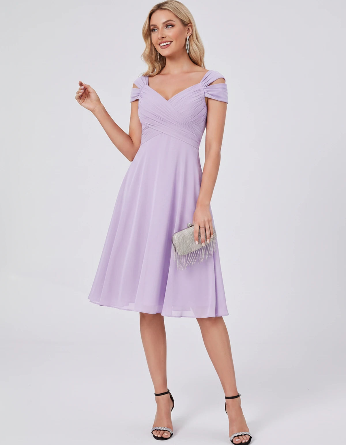 Maelys Midi Dresses — Lilac | SKU: RB-25267f-lilac-2,RB-25267f-lilac-4,RB-25267f-lilac-6,RB-25267f-lilac-8,RB-25267f-lilac-10,RB-25267f-lilac-12,RB-25267f-lilac-14,RB-25267f-lilac-16,RB-25267f-lilac-16W,RB-25267f-lilac-18W,RB-25267f-lilac-20W,RB-25267f-lilac-22W