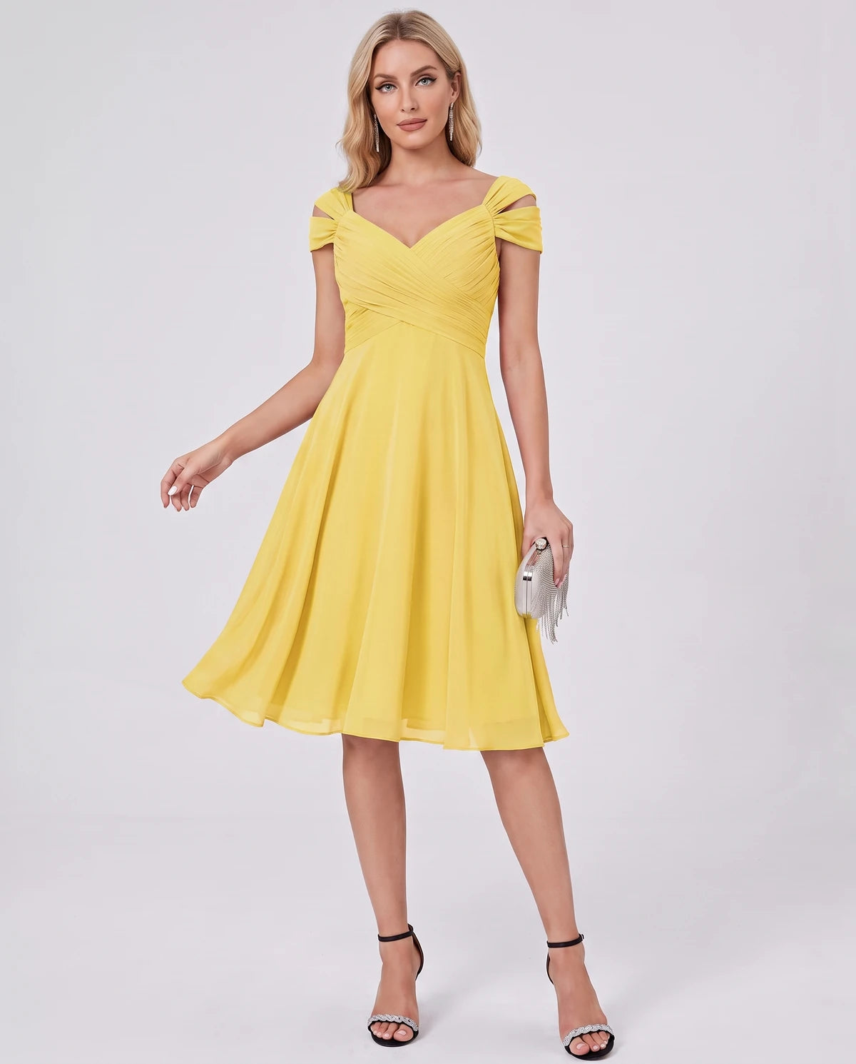 Maelys Midi Dresses — Yellow