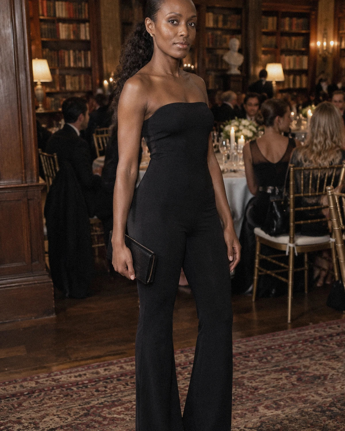 Magnelle Jumpsuit — Black | SKU: RB-b1f015-black-XS,RB-b1f015-black-S,RB-b1f015-black-M,RB-b1f015-black-L,RB-b1f015-black-XL
