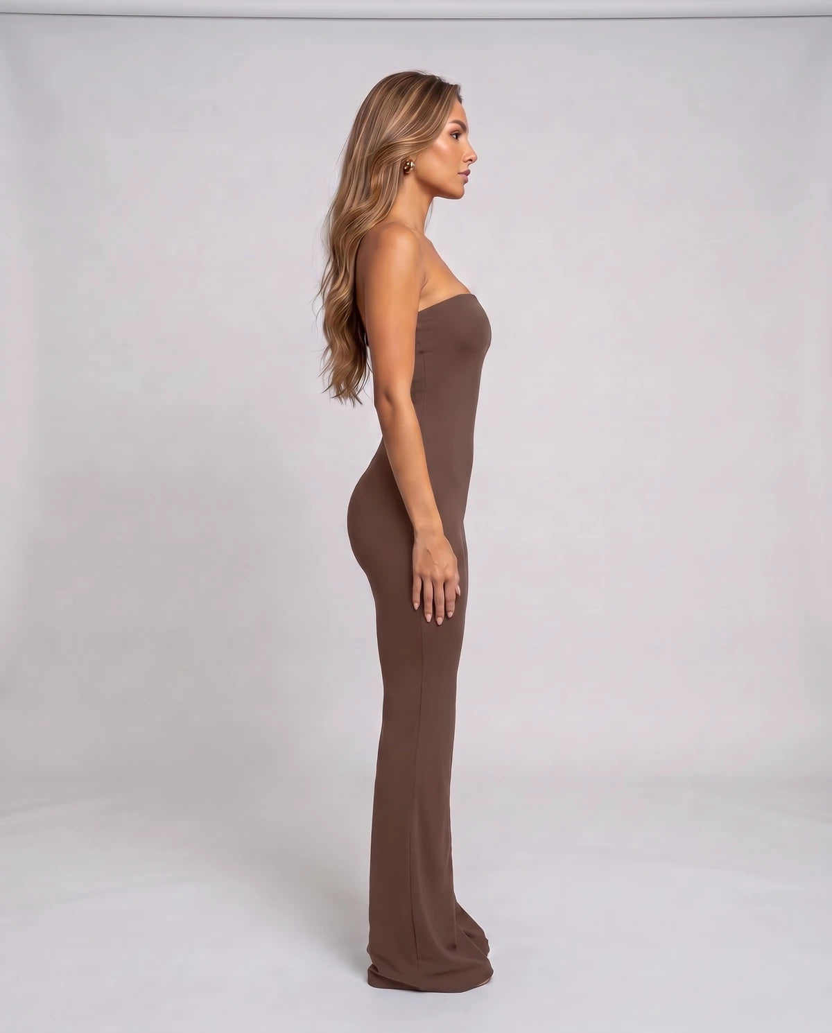 Magnelle Jumpsuit — Brown | SKU: RB-b1f015-brown-XS,RB-b1f015-brown-S,RB-b1f015-brown-M,RB-b1f015-brown-L,RB-b1f015-brown-XL