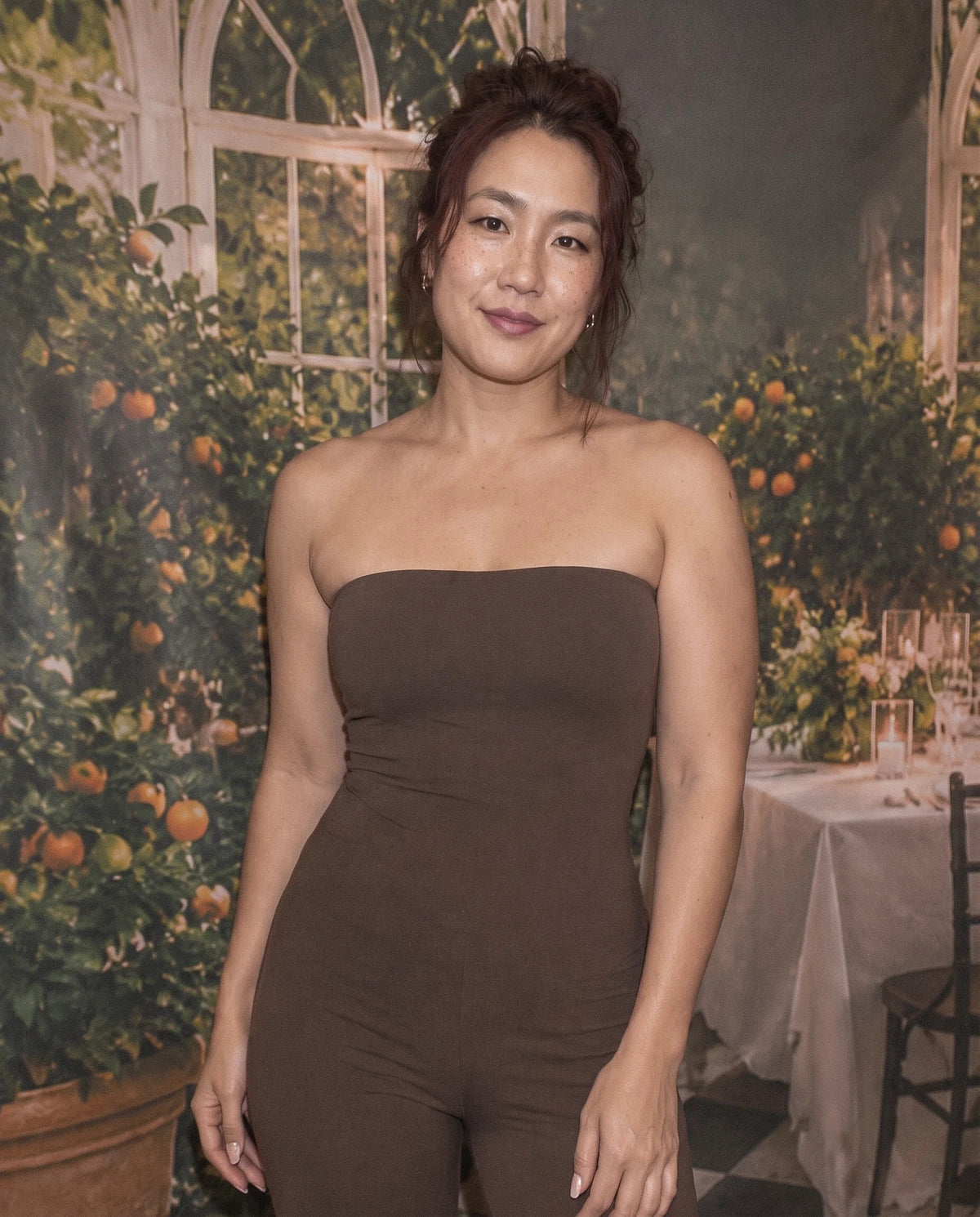 Magnelle Jumpsuit — Brown | SKU: RB-b1f015-brown-XS,RB-b1f015-brown-S,RB-b1f015-brown-M,RB-b1f015-brown-L,RB-b1f015-brown-XL