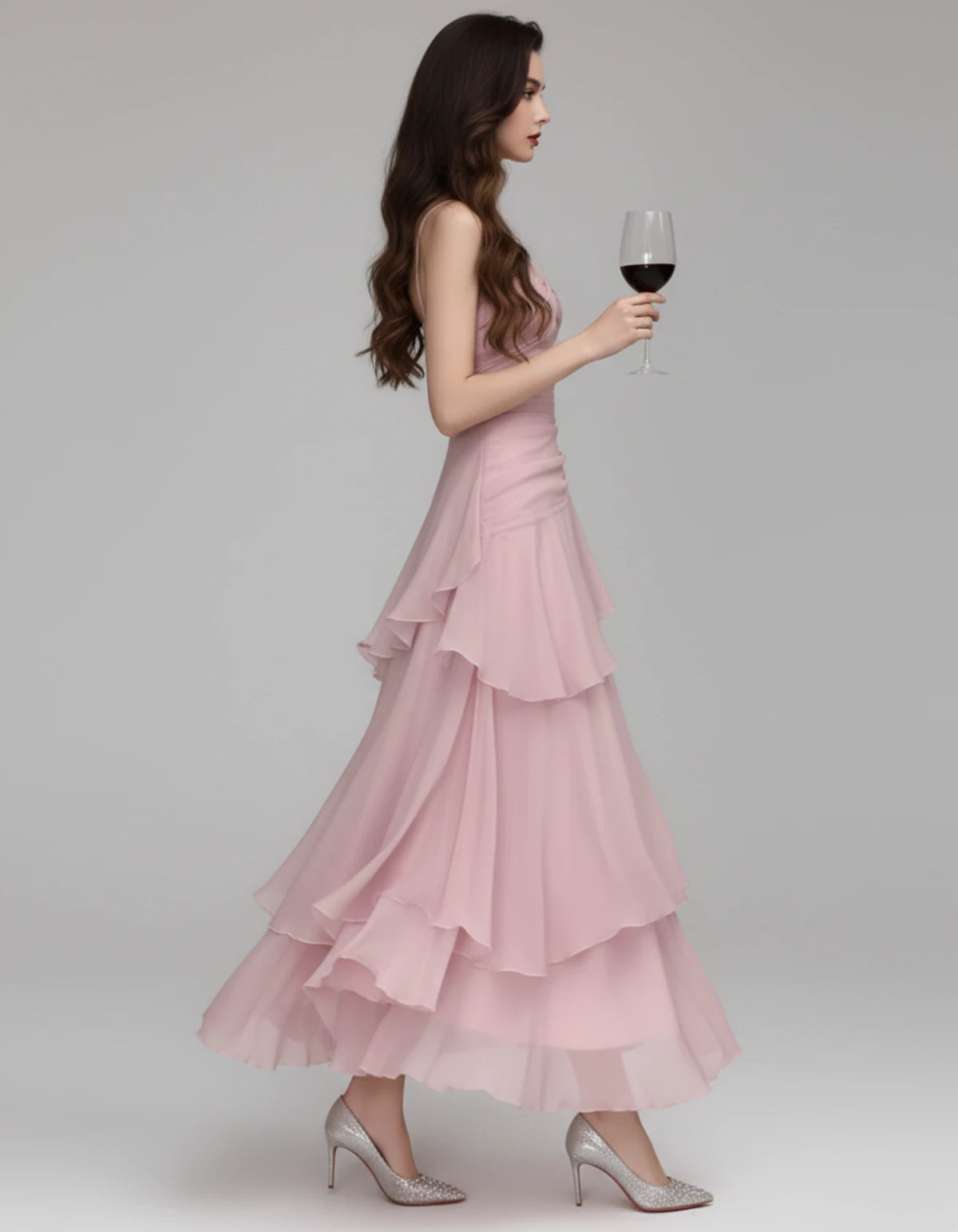 Mahonia Maxi Dresses — Baby Pink | SKU: RB-c612f4-babypink-XS,RB-c612f4-babypink-S,RB-c612f4-babypink-M,RB-c612f4-babypink-L,RB-c612f4-babypink-XL
