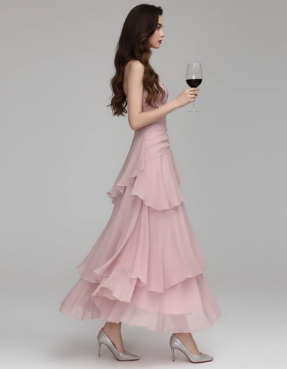 Mahonia Maxi Dresses — Baby Pink | SKU: RB-c612f4-babypink-XS,RB-c612f4-babypink-S,RB-c612f4-babypink-M,RB-c612f4-babypink-L,RB-c612f4-babypink-XL