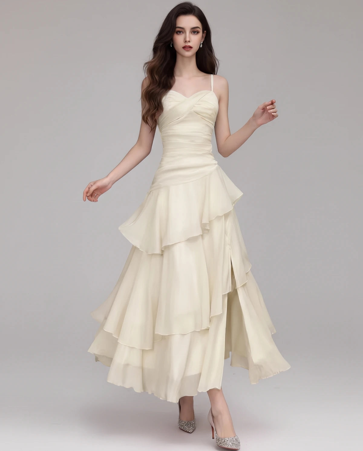 Mahonia Maxi Dresses — Beige