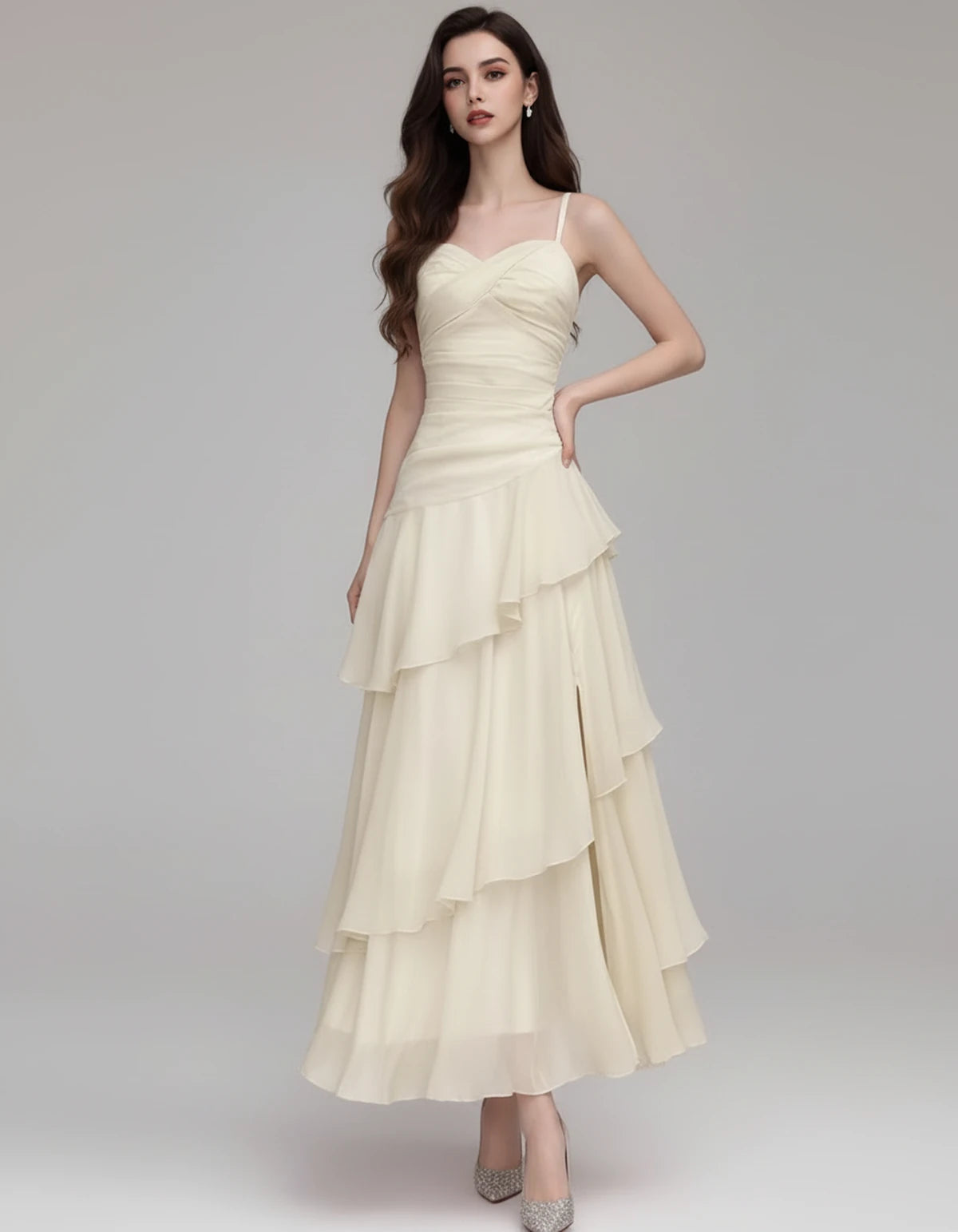 Mahonia Maxi Dresses — Beige | SKU: RB-c612f4-beige-XS,RB-c612f4-beige-S,RB-c612f4-beige-M,RB-c612f4-beige-L,RB-c612f4-beige-XL