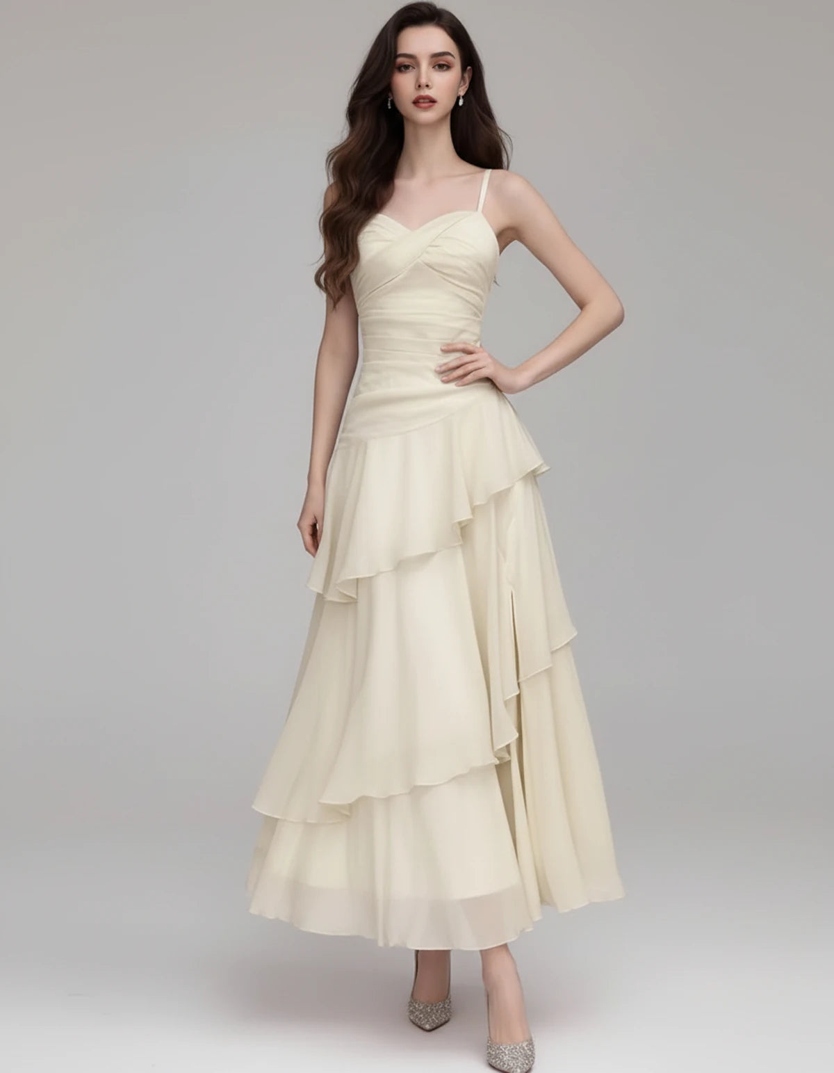 Mahonia Maxi Dresses — Beige | SKU: RB-c612f4-beige-XS,RB-c612f4-beige-S,RB-c612f4-beige-M,RB-c612f4-beige-L,RB-c612f4-beige-XL