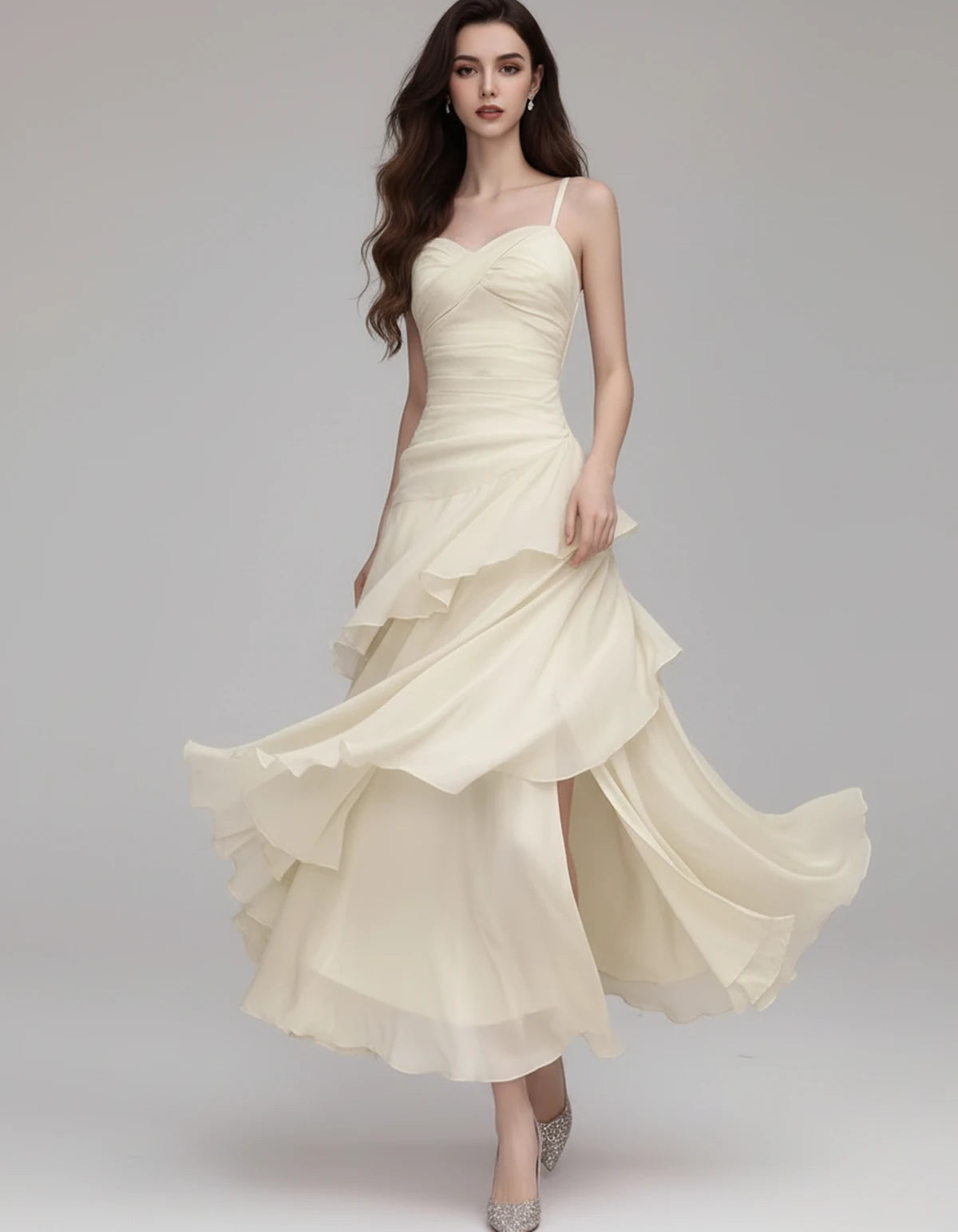 Mahonia Maxi Dresses — Beige | SKU: RB-c612f4-beige-XS,RB-c612f4-beige-S,RB-c612f4-beige-M,RB-c612f4-beige-L,RB-c612f4-beige-XL