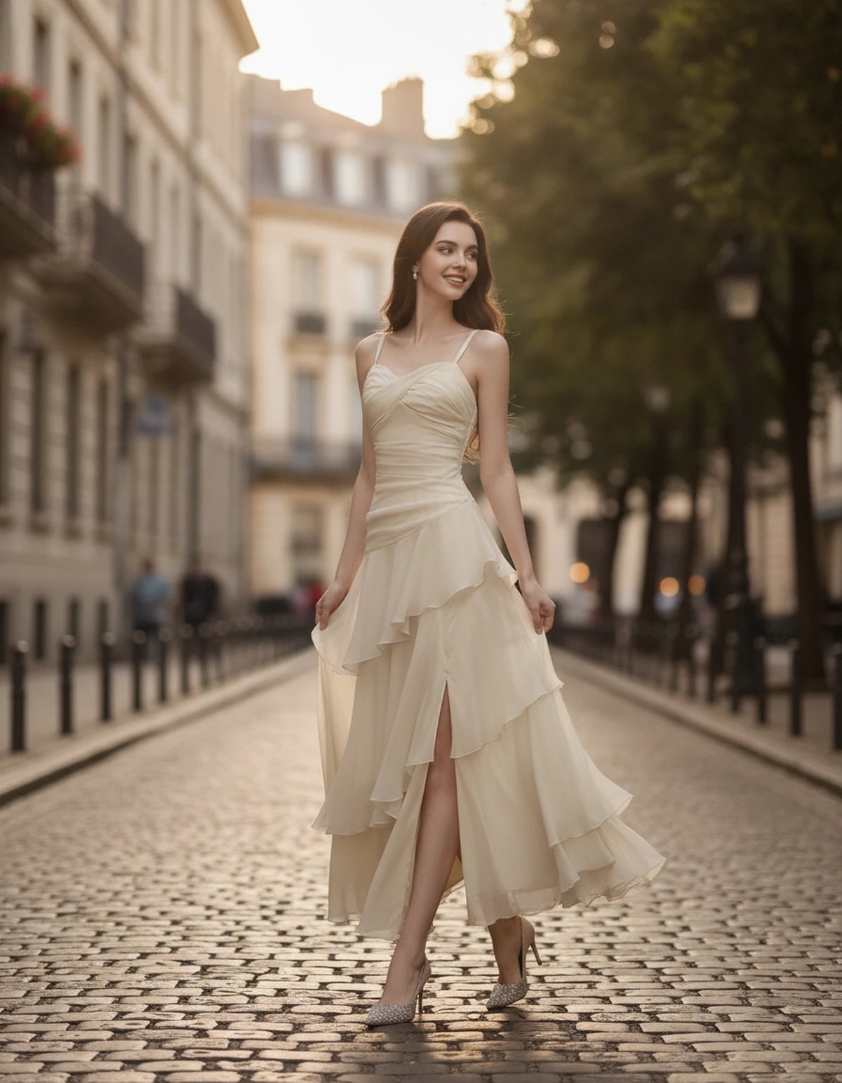 Mahonia Maxi Dresses — Beige | SKU: RB-c612f4-beige-XS,RB-c612f4-beige-S,RB-c612f4-beige-M,RB-c612f4-beige-L,RB-c612f4-beige-XL