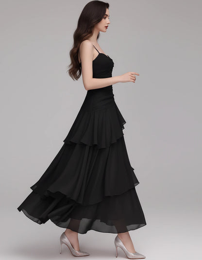 Mahonia Maxi Dresses — Black | SKU: RB-c612f4-black-XS,RB-c612f4-black-S,RB-c612f4-black-M,RB-c612f4-black-L,RB-c612f4-black-XL