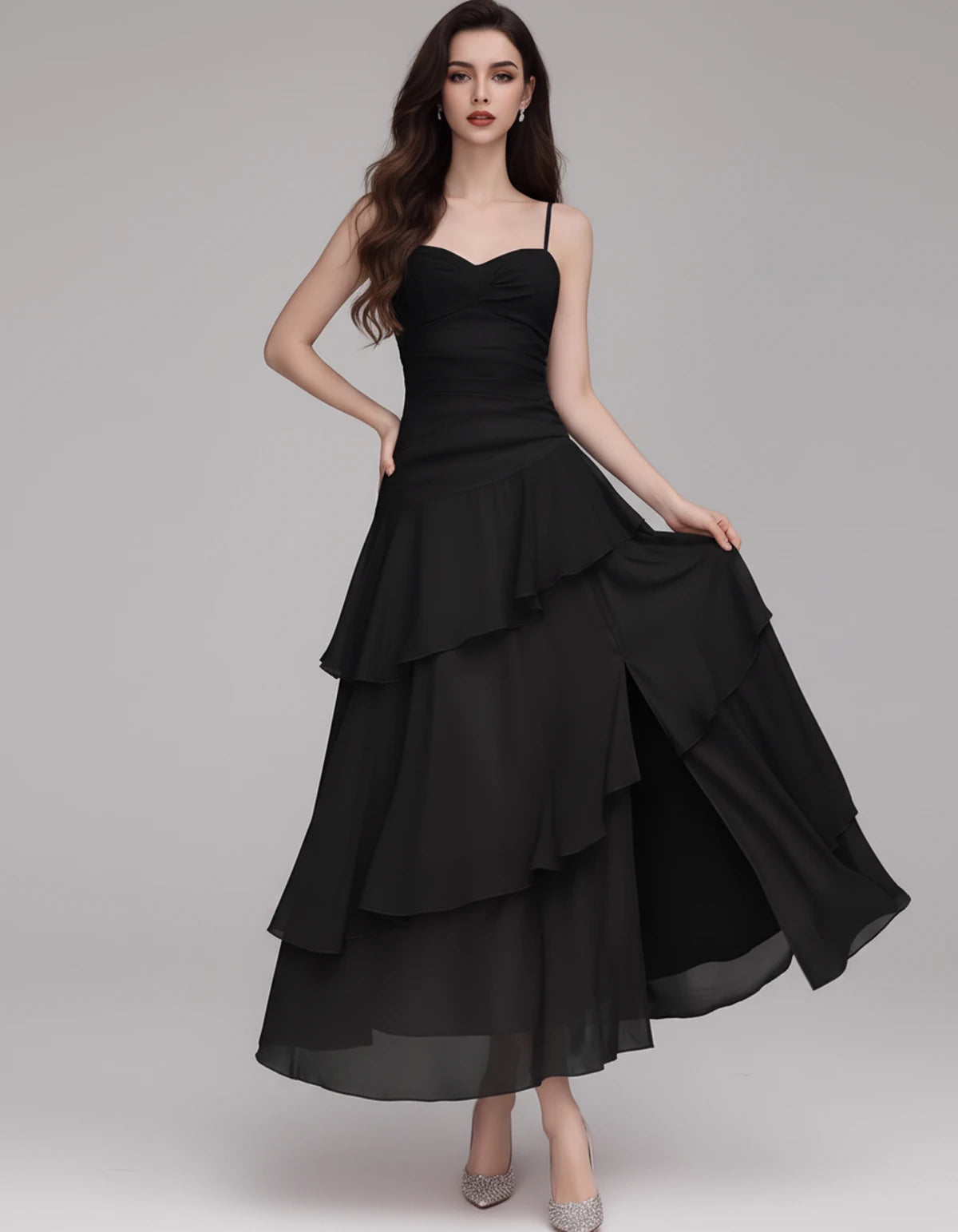 Mahonia Maxi Dresses — Black | SKU: RB-c612f4-black-XS,RB-c612f4-black-S,RB-c612f4-black-M,RB-c612f4-black-L,RB-c612f4-black-XL