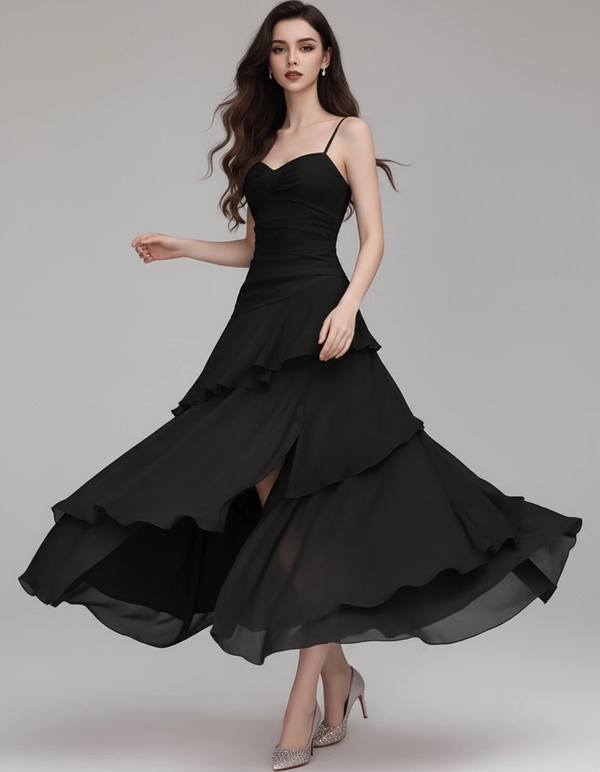 Mahonia Maxi Dresses — Black | SKU: RB-c612f4-black-XS,RB-c612f4-black-S,RB-c612f4-black-M,RB-c612f4-black-L,RB-c612f4-black-XL