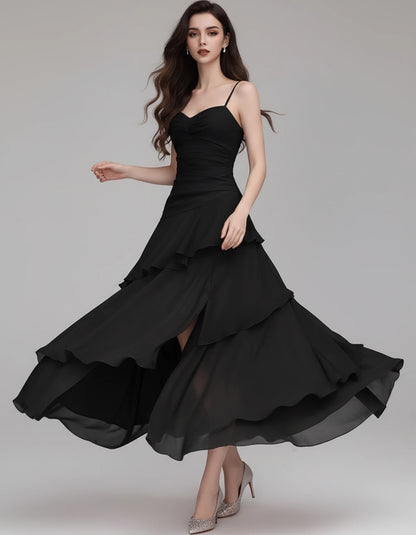 Mahonia Maxi Dresses — Black | SKU: RB-c612f4-black-XS,RB-c612f4-black-S,RB-c612f4-black-M,RB-c612f4-black-L,RB-c612f4-black-XL