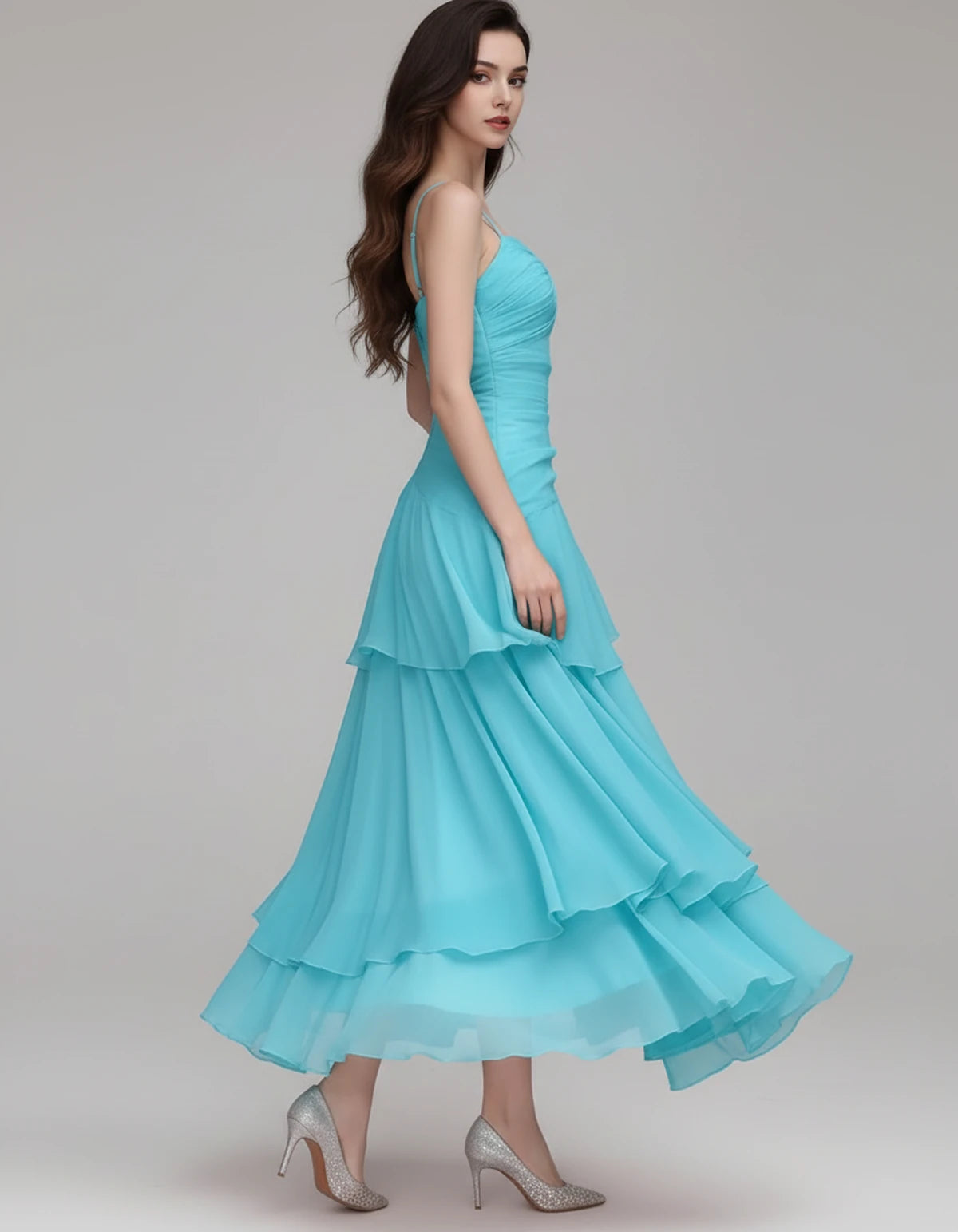 Mahonia Maxi Dresses — Lake Blue | SKU: RB-c612f4-lakeblue-XS,RB-c612f4-lakeblue-S,RB-c612f4-lakeblue-M,RB-c612f4-lakeblue-L,RB-c612f4-lakeblue-XL
