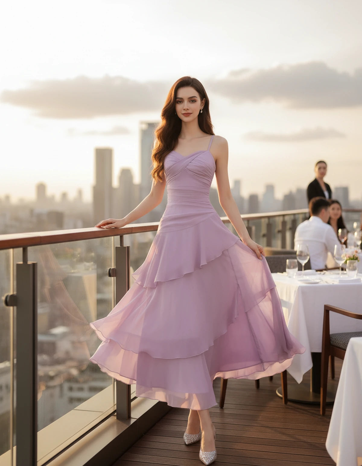 Mahonia Maxi Dresses — Mauve | SKU: RB-c612f4-mauve-XS,RB-c612f4-mauve-S,RB-c612f4-mauve-M,RB-c612f4-mauve-L,RB-c612f4-mauve-XL