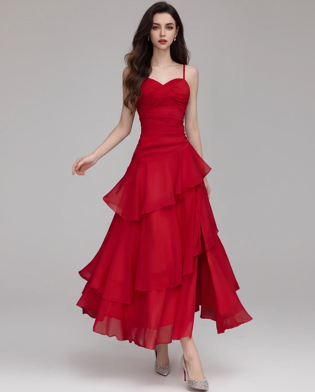 Mahonia Maxi Dresses — Red
