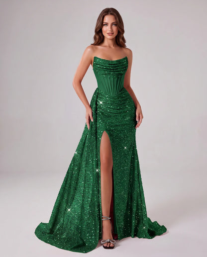 Maisonne Maxi Dresses — Green
