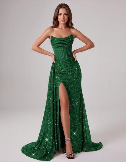 Maisonne Maxi Dresses — Green | SKU: RB-c17685-green-2,RB-c17685-green-4,RB-c17685-green-6,RB-c17685-green-8,RB-c17685-green-10,RB-c17685-green-12,RB-c17685-green-14,RB-c17685-green-14W,RB-c17685-green-16,RB-c17685-green-16W,RB-c17685-green-18W,RB-c17685-green-20W
