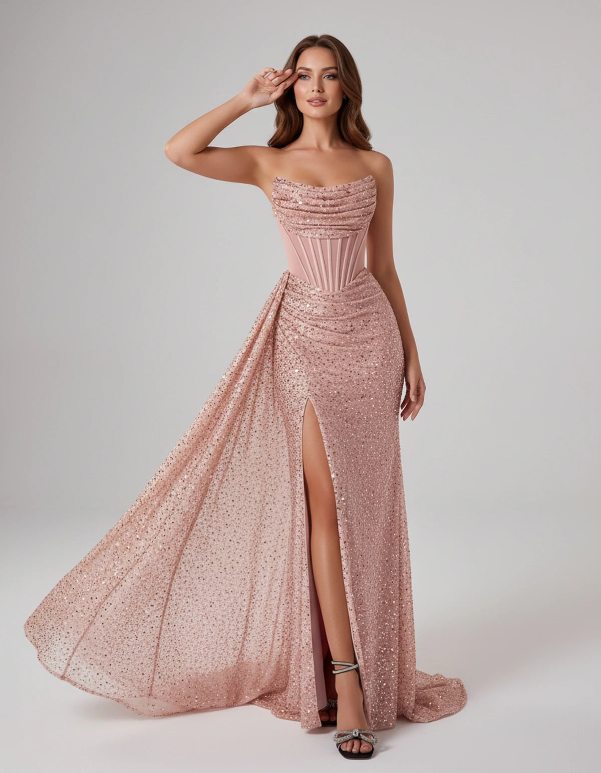 Maisonne Maxi Dresses — Pink | SKU: RB-c17685-pink-2,RB-c17685-pink-4,RB-c17685-pink-6,RB-c17685-pink-8,RB-c17685-pink-10,RB-c17685-pink-12,RB-c17685-pink-14,RB-c17685-pink-14W,RB-c17685-pink-16,RB-c17685-pink-16W,RB-c17685-pink-18W,RB-c17685-pink-20W