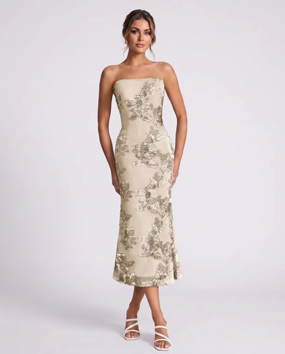 Mandarine Midi Dresses — Champagne