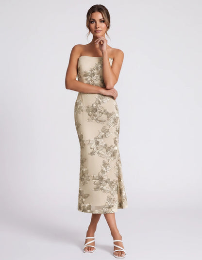 Mandarine Midi Dresses — Champagne | SKU: RB-257a52-champa2e-2,RB-257a52-champa2e-4,RB-257a52-champa2e-6,RB-257a52-champa2e-8,RB-257a52-champa2e-10,RB-257a52-champa2e-12,RB-257a52-champa2e-14,RB-257a52-champa2e-16,RB-257a52-champa2e-16W,RB-257a52-champa2e-18W,RB-257a52-champa2e-20W,RB-257a52-champa2e-22W