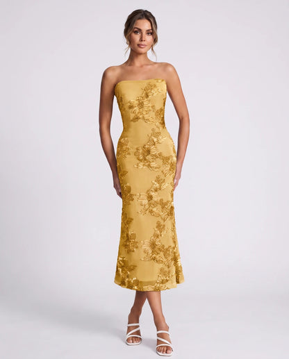 Mandarine Midi Dresses — Gold