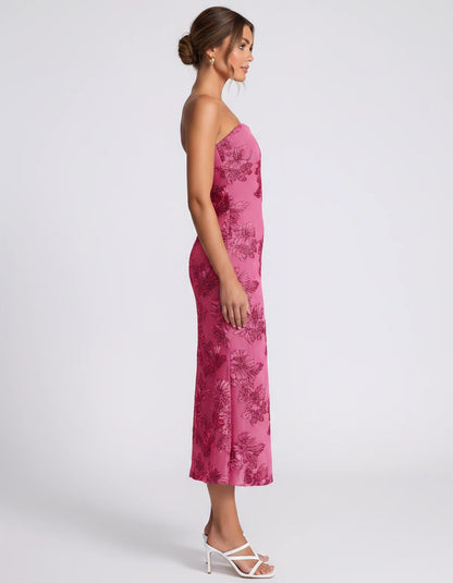 Mandarine Midi Dresses — Hot Pink | SKU: RB-257a52-hotpink-2,RB-257a52-hotpink-4,RB-257a52-hotpink-6,RB-257a52-hotpink-8,RB-257a52-hotpink-10,RB-257a52-hotpink-12,RB-257a52-hotpink-14,RB-257a52-hotpink-16,RB-257a52-hotpink-16W,RB-257a52-hotpink-18W,RB-257a52-hotpink-20W,RB-257a52-hotpink-22W