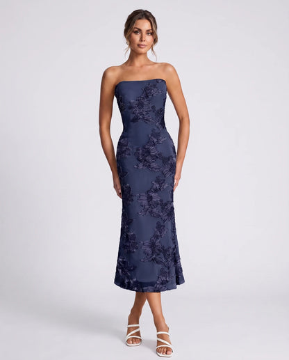 Mandarine Midi Dresses — Navy